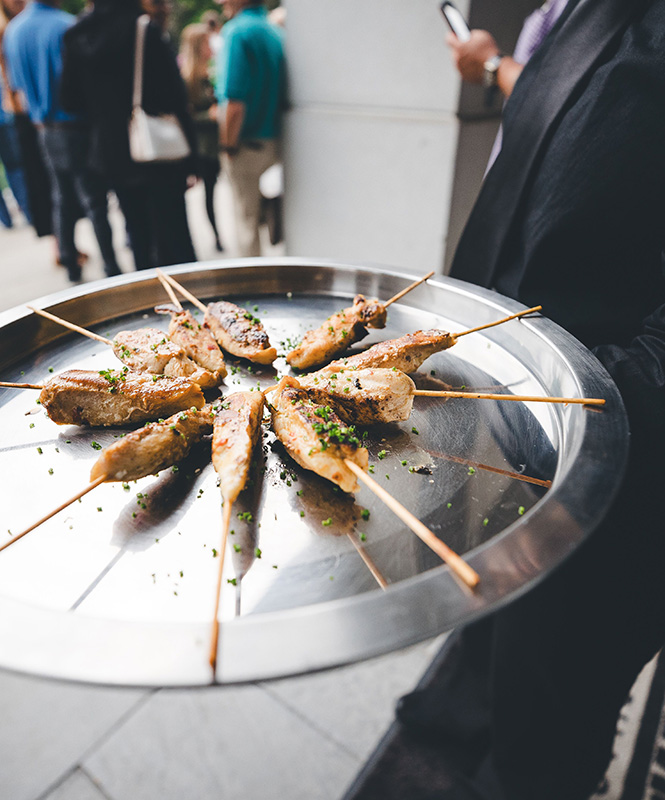 Wait Staff Holding Food